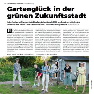 Das Lüneburger Stadtmagazin Qadrat berichtet über das Zukunftsstadt-Experiment "Bunt ist das neue Grün". 